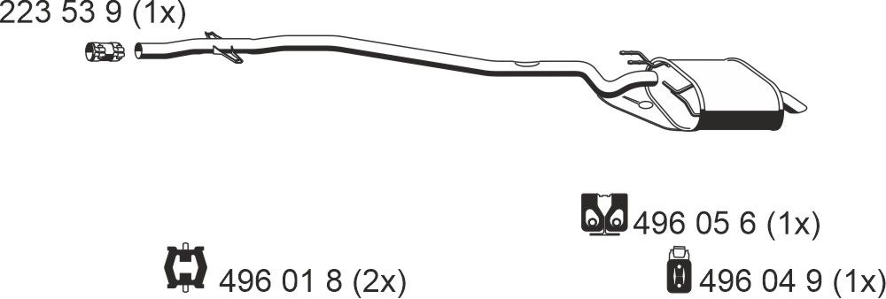 Toba esapament finala ERNST 250146