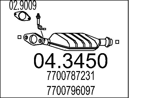 Katalizator MTS 04.3450