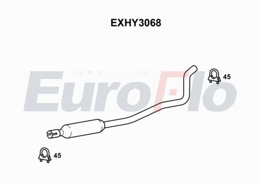 Zestaw tłumików, tłumik końcowy EUROFLO 28650B9170
