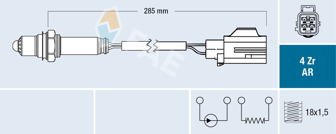 Sonda lambda FAE 75602