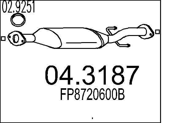 Katalizator MTS FP8720600B