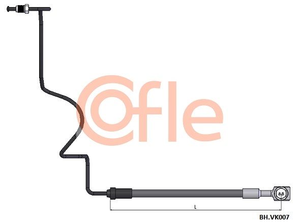 Przewód hamulcowy elastyczny COFLE 92.BH.VK007