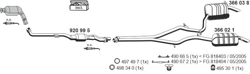 Układ wydechowy ERNST 040988