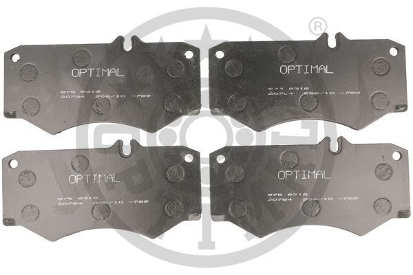 Zestaw klocków hamulcowych, hamulce tarczowe OPTIMAL BP-09318