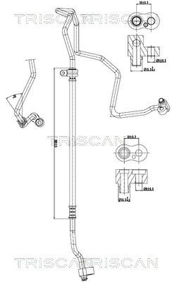 conducta presiune variabila,aer conditionat TRISCAN 9010 11034