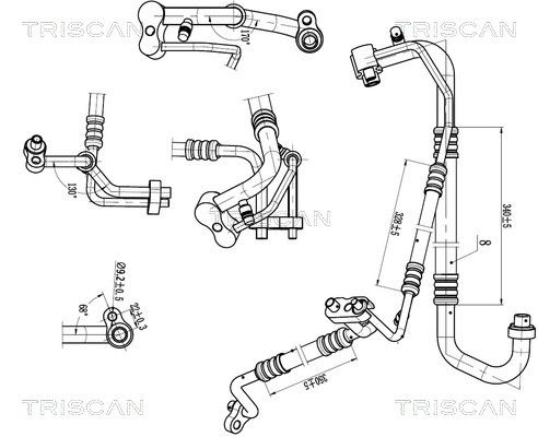 conducta presiune variabila,aer conditionat TRISCAN 9010 24001