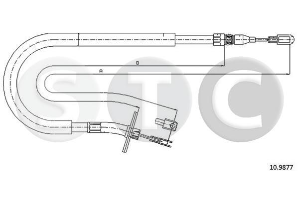 Cięgło, hamulec postojowy STC T480965