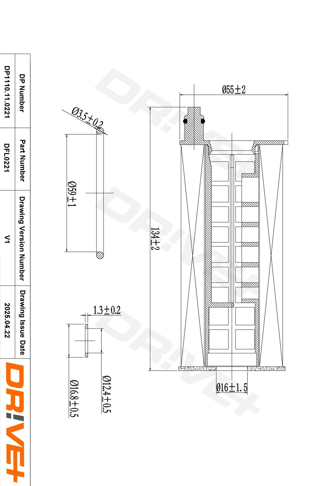 Filtru ulei Dr!ve+ DP1110.11.0221