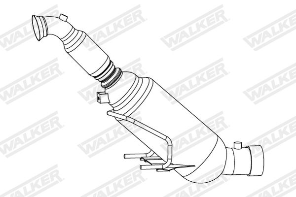 Filtr sadzy / filtr cząstek stałych, układ wydechowy WALKER 2E0254700JX