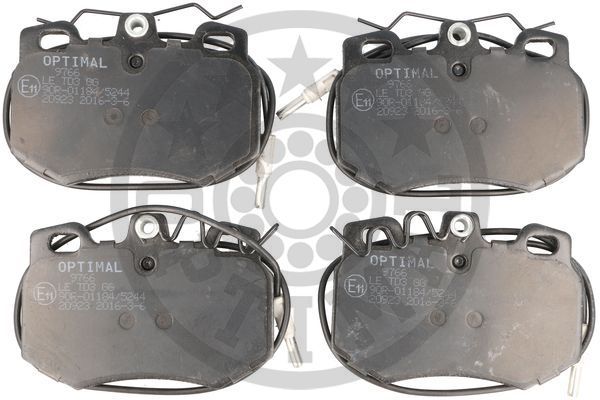 Zestaw klocków hamulcowych, hamulce tarczowe OPTIMAL BP-09766