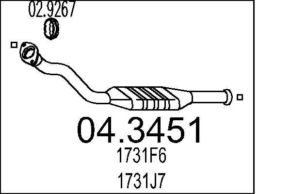 Katalizator MTS 04.3451