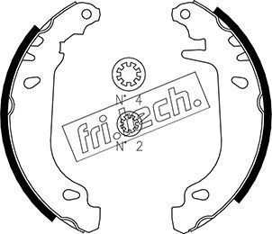 Zestaw szczęk hamulcowych FRI.TECH. 1088.216