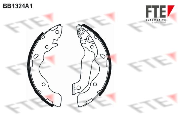 Zestaw szczęk hamulcowych FTE 9100082