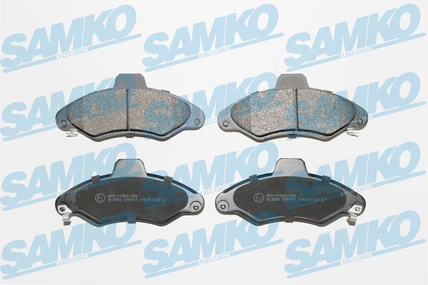 Sada brzdových destiček, kotoučová brzda SAMKO 5SP717