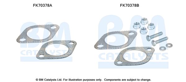 Zestaw montażowy, rura wydechowa BM CATALYSTS FK70378