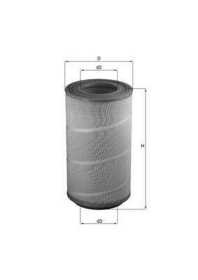 Vzduchový filtr KNECHT LX 1025