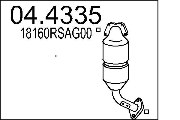 Katalizator MTS 18160RSAG00
