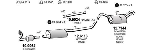 Układ wydechowy ASSO ART2967