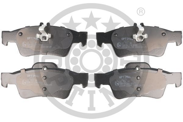 Zestaw klocków hamulcowych, hamulce tarczowe OPTIMAL BP-12162
