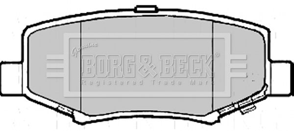 Zestaw klocków hamulcowych, hamulce tarczowe BORG & BECK BBP2208