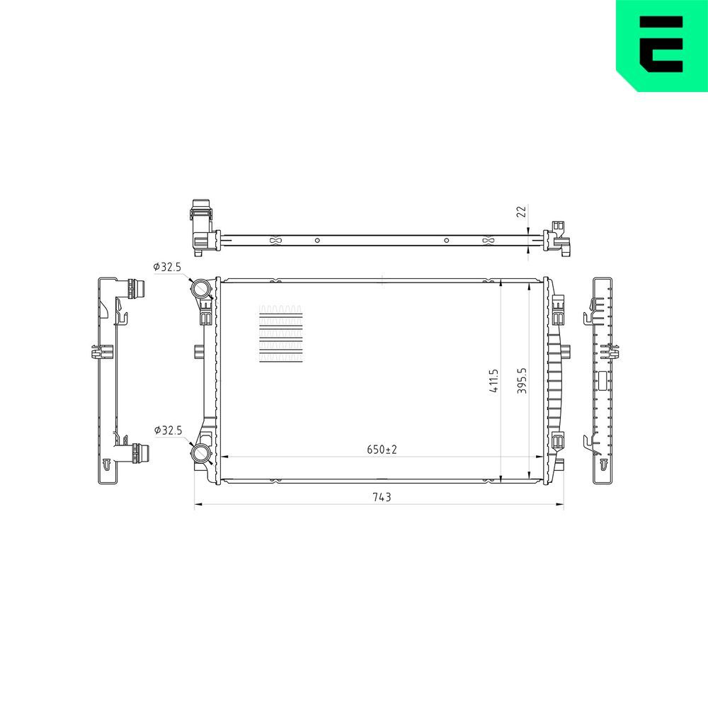 Radiator, racire motor ERA 673020
