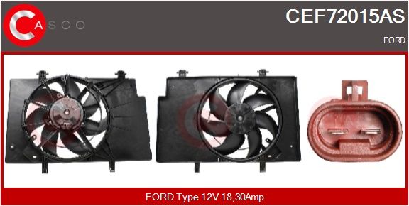 Elektromotor, větrák chladiče CASCO CEF72015AS