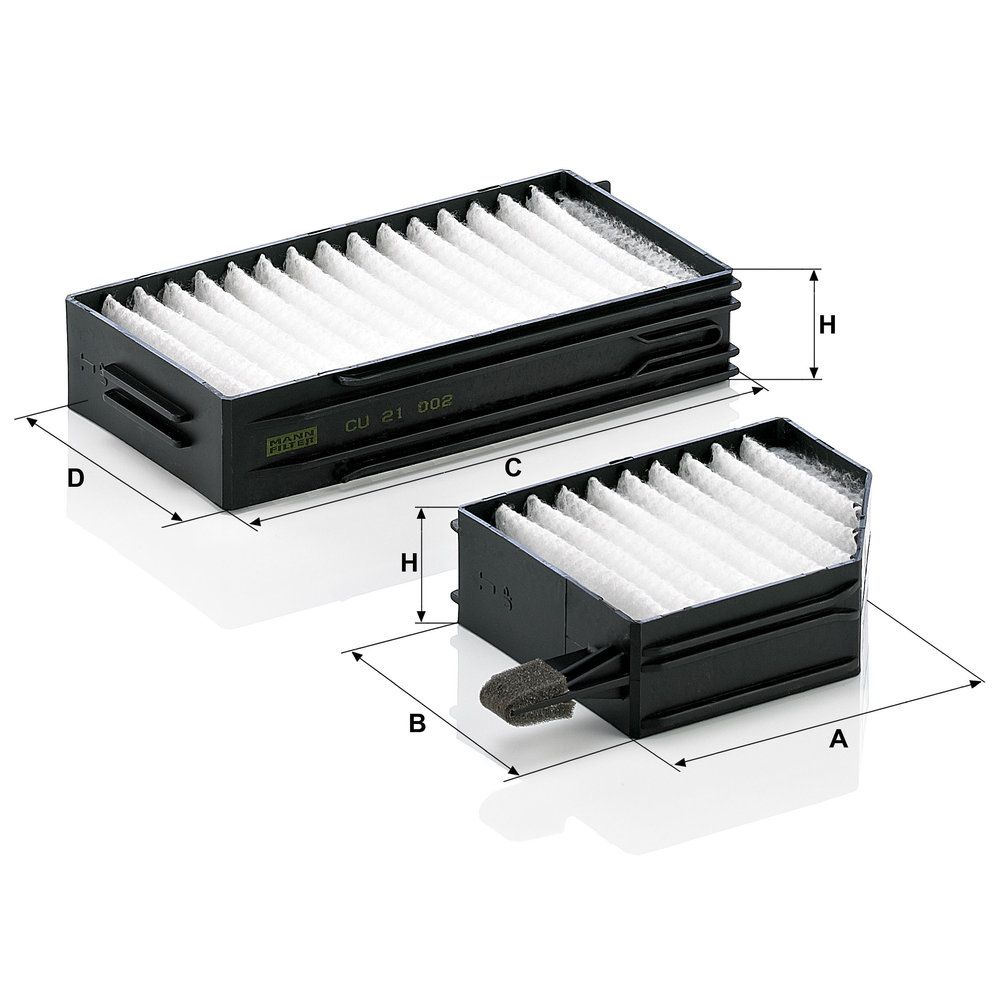Levně Filtr, vzduch v interiéru MANN-FILTER CU 21 002-2