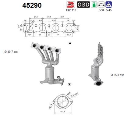 Katalizator AS 45290