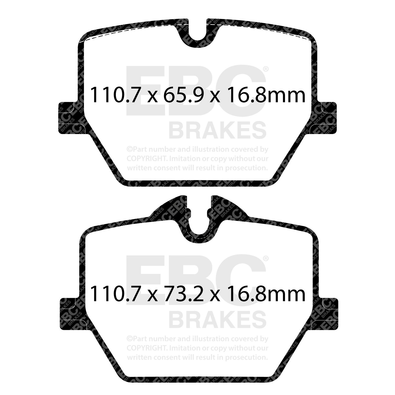 set placute frana,frana disc EBC Brakes DP42415R