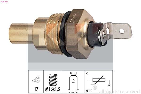 Czujnik, temperatura płynu chłodzącego KW 530 042