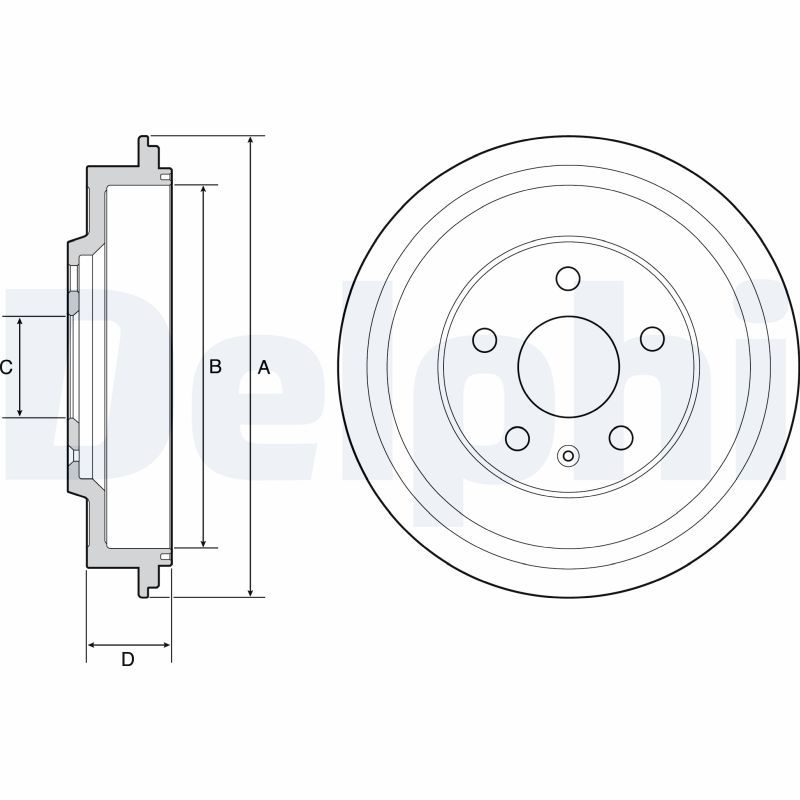 Brzdový buben DELPHI BF561
