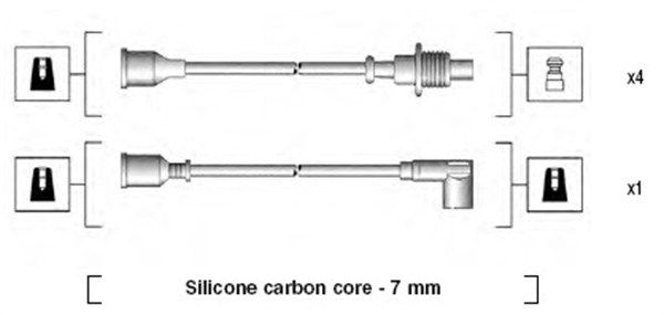 Zestaw przewodów zapłonowych MAGNETI MARELLI 941135140702