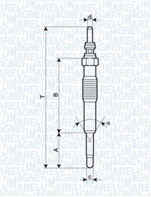 Świeca żarowa MAGNETI MARELLI 062900027304