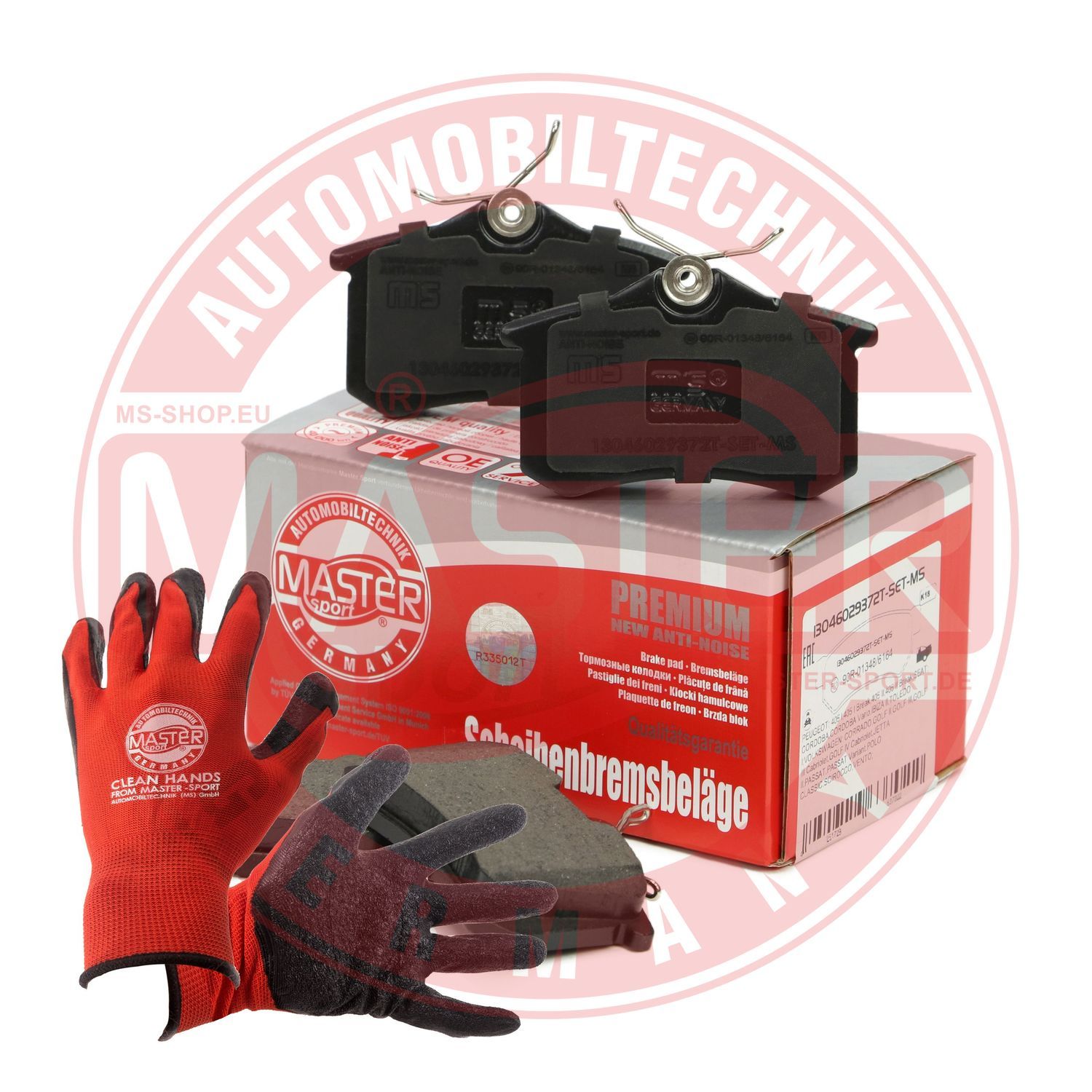 Zestaw klocków hamulcowych, hamulce tarczowe MASTER-SPORT GERMANY 13046029372T-SET-MSP