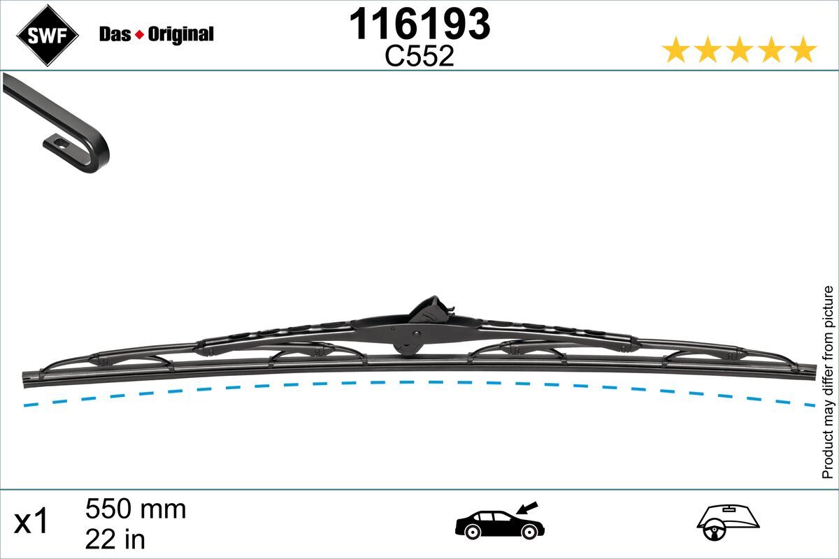 Pióro wycieraczki SWF 116193