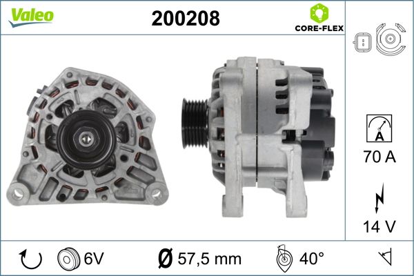 Alternator VALEO 200208