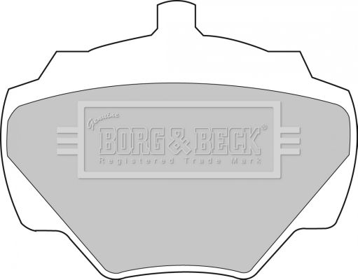 Zestaw klocków hamulcowych, hamulce tarczowe BORG & BECK BBP1528