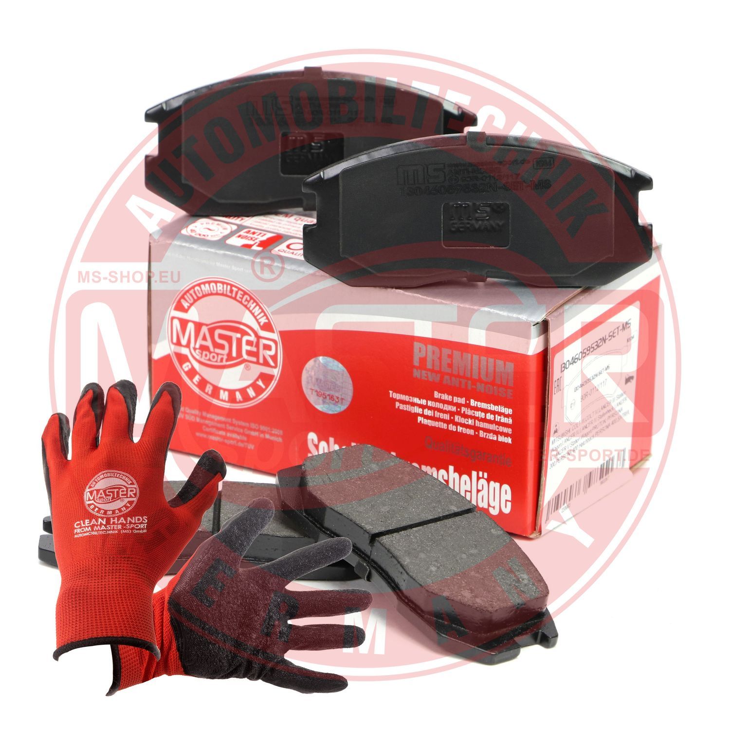 Zestaw klocków hamulcowych, hamulce tarczowe MASTER-SPORT GERMANY 13046059532N-SET-MSP