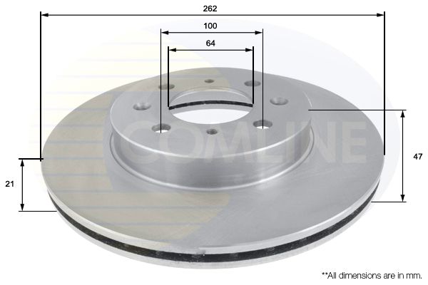 Tarcza hamulcowa COMLINE ADC0524V