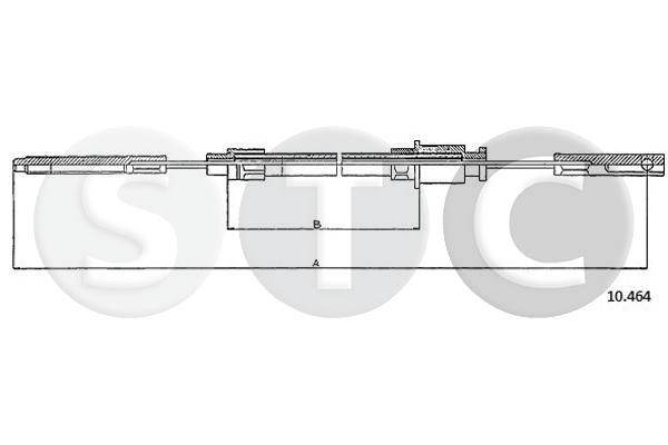 Cięgło, hamulec postojowy STC T480807