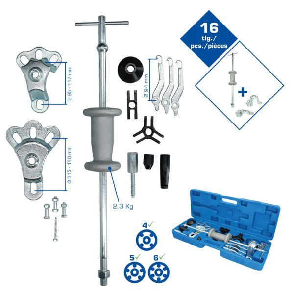 E-shop Sada náradia na montáž, náboj/ložisko kolesa KS TOOLS BT671350