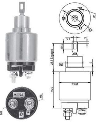 Elektromagnetický spínač, startér MAGNETI MARELLI 940113050126