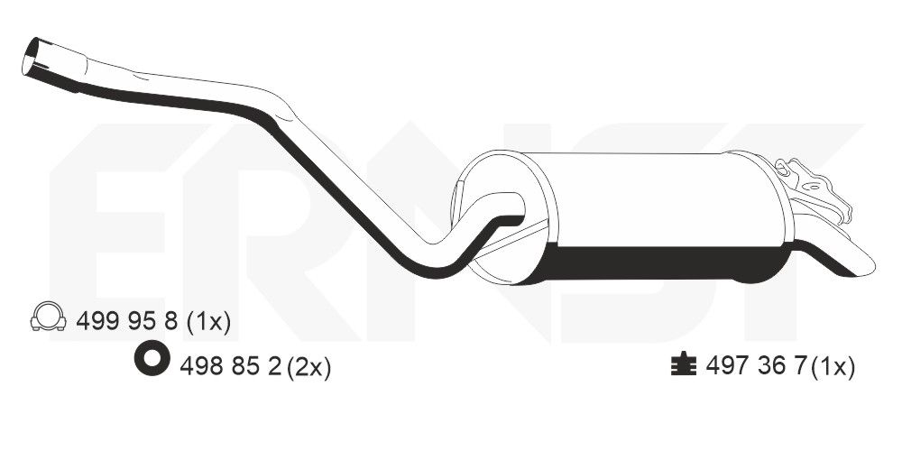 Toba esapament finala ERNST 353373
