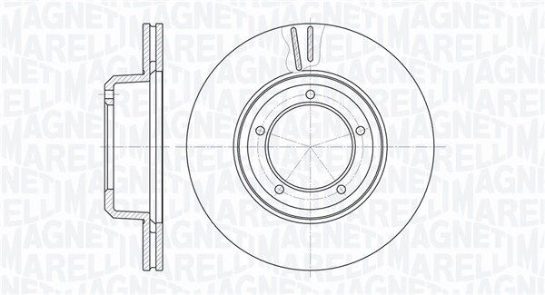 Tarcza hamulcowa MAGNETI MARELLI 361302040740