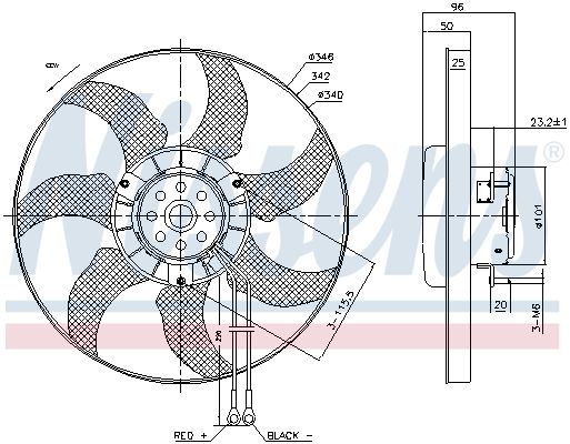 Ventilateur, refroidissement du moteur