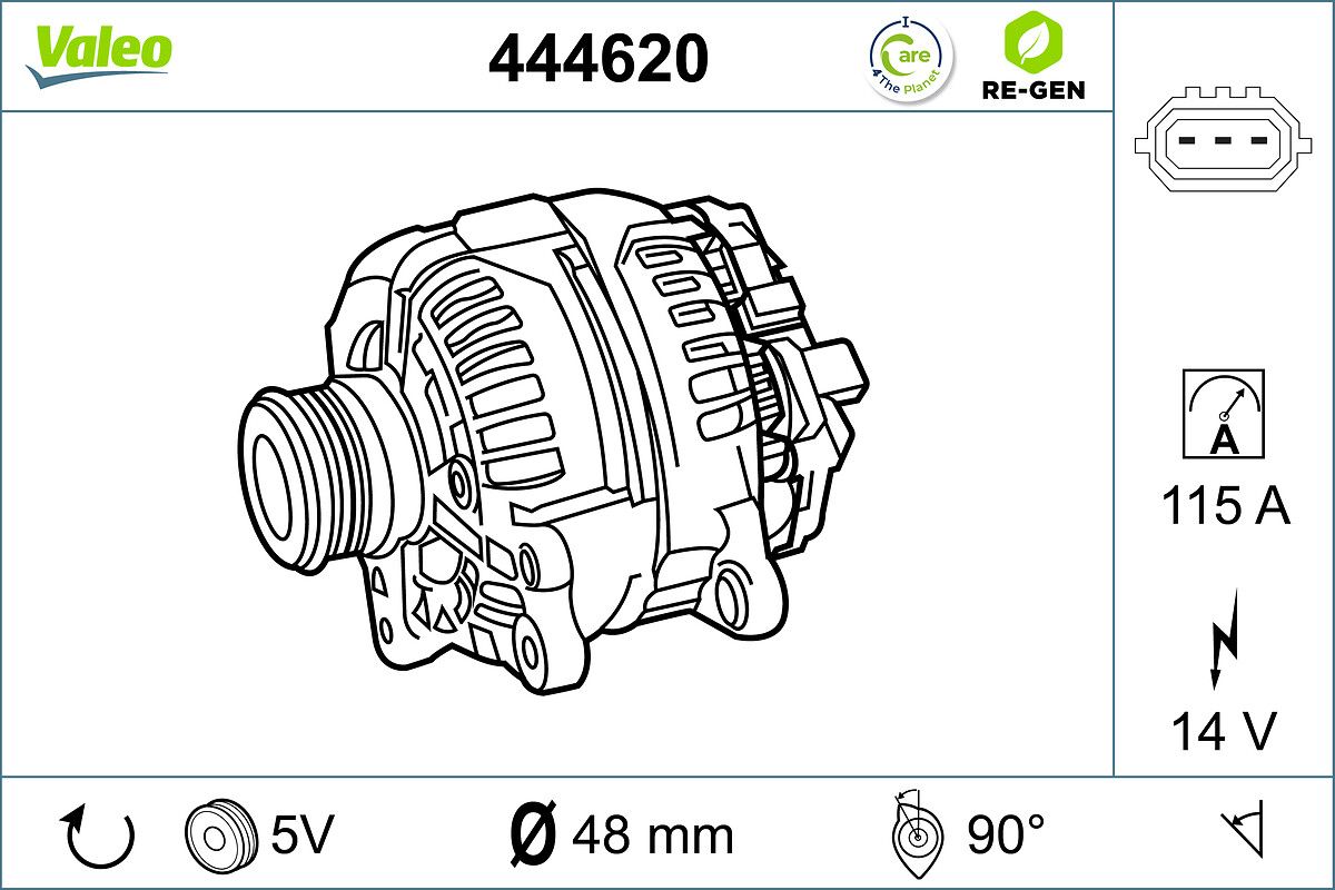 Alternator VALEO 444620