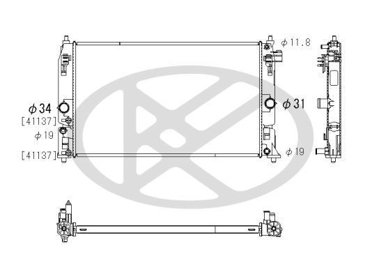 Radiator, racire motor KOYORAD PL013926