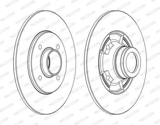 Tarcza hamulcowa FERODO DDF752C