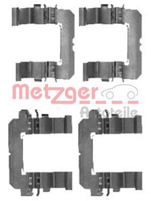 Set accesorii, placute frana METZGER 109-1756