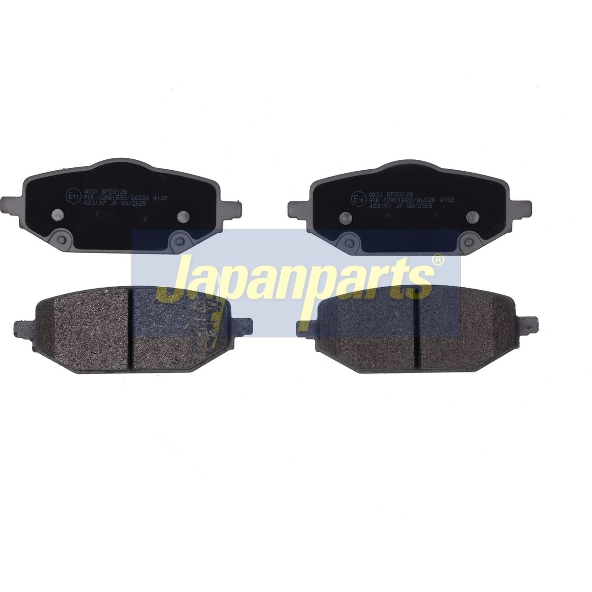 set placute frana,frana disc JAPANPARTS PP-0033AF